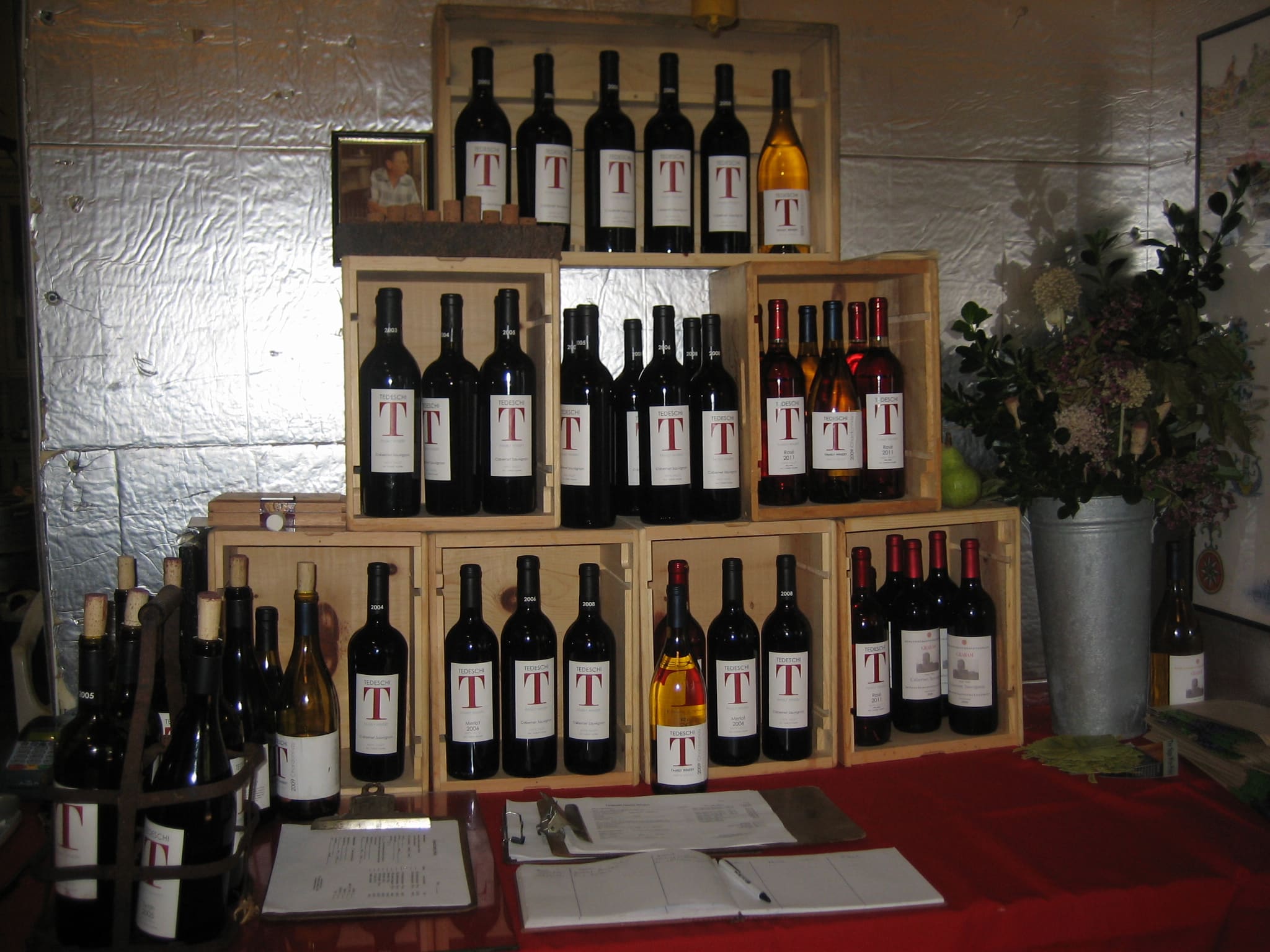 Some of the wonderful wine offerings made by Tedeschi