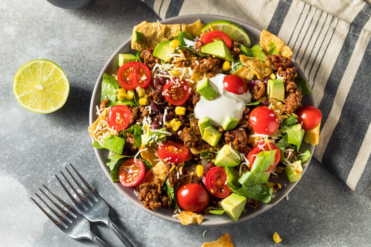 Recipe Feature: Taco Salad - Platypus Wine Tours | Wine Country Tours